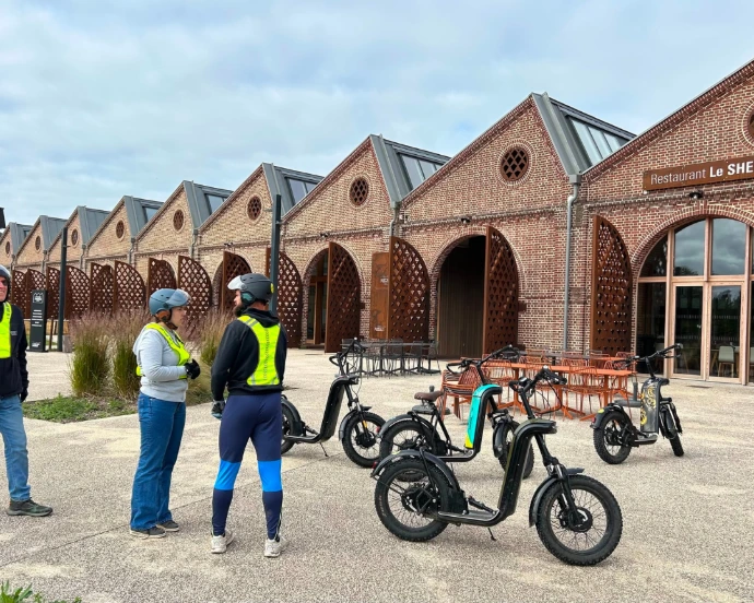 Sortie familiale en trottinette électrique dans le Pays d’Auge